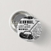 ヴィンテージ芝刈りソフト広告 缶バッジ (正面&裏面)