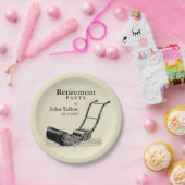 ヴィンテージ芝刈り機リタイアメントパーティー紙プレート ペーパープレート (パーティー)