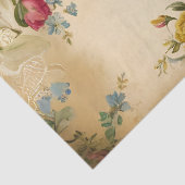 ヴィンテージ花とレースデクページティッシュペーパー 薄葉紙 (詳細)