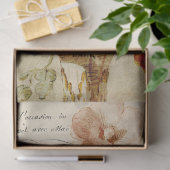 ヴィンテージ花と花器の切り離しティッシュペーパー 薄葉紙 (ギフト)