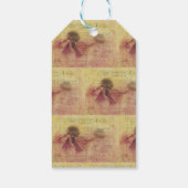 ヴィンテージ花と音符ギフトラベル ギフトタグ (裏面)