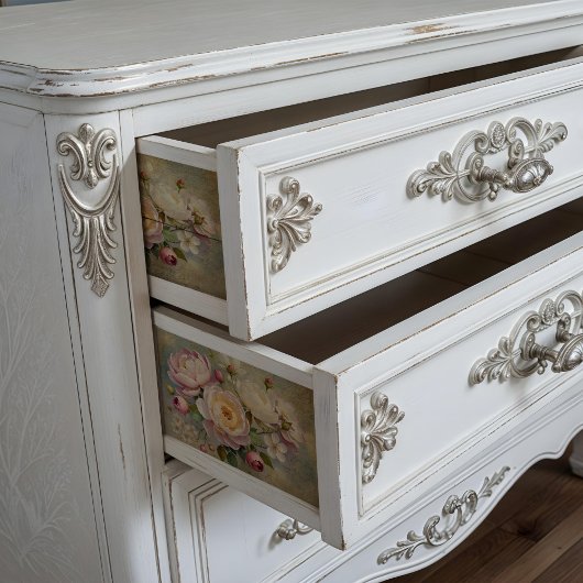 ヴィンテージ花のティッシュペーパーDecompage Collage 薄葉紙