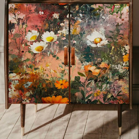 ヴィンテージ花の切り離し 薄葉紙