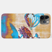 ヴィンテージ花の美しい蝶 Case-Mate iPhoneケース (裏面(横))