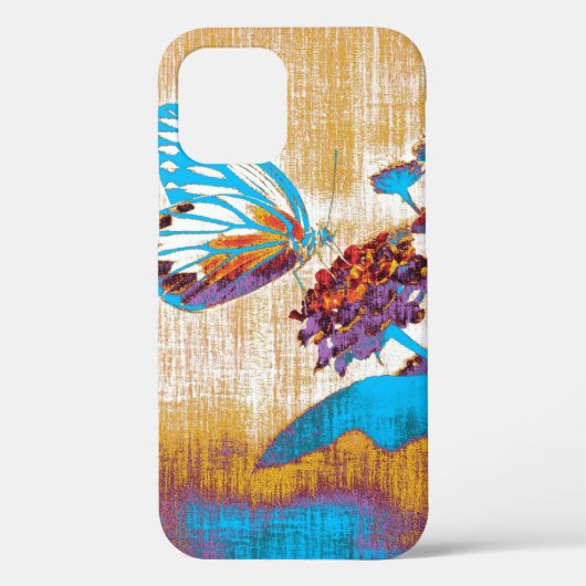 ヴィンテージ花の美しい蝶 Case-Mate iPhoneケース (裏面)