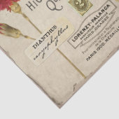 ヴィンテージ花の蛾とエフェメラのデコパージュ 薄葉紙 (詳細)