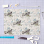 ヴィンテージ花はがきイタリアンティッシュペーパー 薄葉紙 (クラフト)