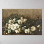 ヴィンテージ花まだ印刷可能寿命 ポスター (正面)