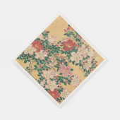 ヴィンテージ花アザラ日本の絵画ア スタンダードランチョンナプキン (角)