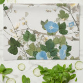 ヴィンテージ花イラストレーション キッチンタオル (折り畳み)