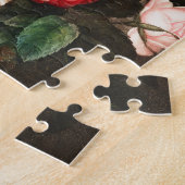 ヴィンテージ花イラストレーション ジグソーパズル (側面)