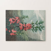 ヴィンテージ花イラストレーション ジグソーパズル (横)