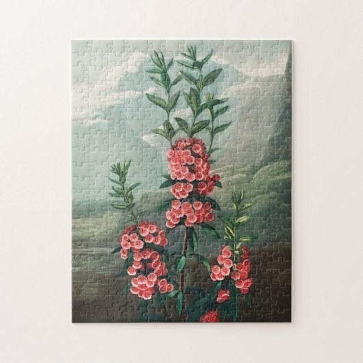 ヴィンテージ花イラストレーション ジグソーパズル (縦)