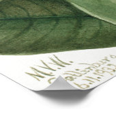 ヴィンテージ花イラストレーション ポスター (角)