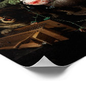 ヴィンテージ花イラストレーション ポスター (角)