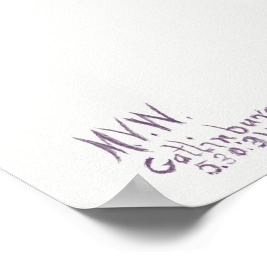 ヴィンテージ花イラストレーション ポスター (角)