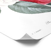 ヴィンテージ花イラストレーション ポスター (角)