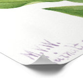 ヴィンテージ花イラストレーション ポスター (角)