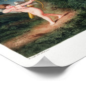 ヴィンテージ花イラストレーション ポスター (角)