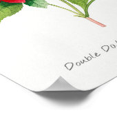 ヴィンテージ花イラストレーション ポスター (角)