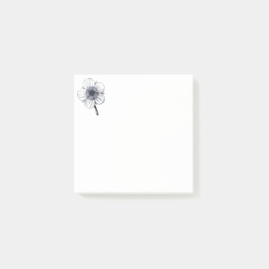 ヴィンテージ花イラストレーション。 ポストイット (正面)