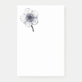 ヴィンテージ花イラストレーション。 ポストイット