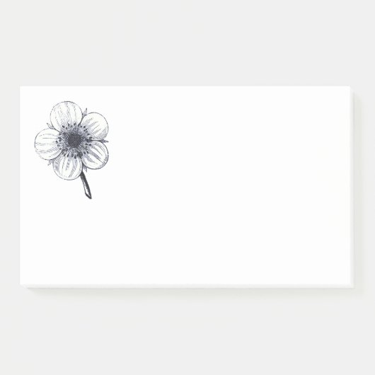ヴィンテージ花イラストレーション。 ポストイット (正面)