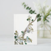 ヴィンテージ花イラストレーション ポストカード (スタンド正面)