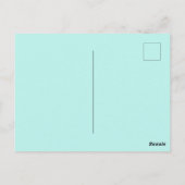 ヴィンテージ花イラストレーション ポストカード (裏面)