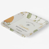 ヴィンテージ花エレガント付き退職パーティー ペーパープレート (傾斜あり)