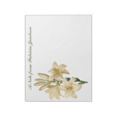 ヴィンテージ花カスタムモノグラムのノートパッド1 ノートパッド (回転)