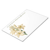 ヴィンテージ花カスタムモノグラムのノートパッド1 ノートパッド (アングル)