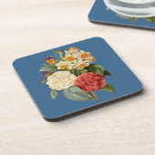 ヴィンテージ花カネリアと水仙レドゥート コースター (左側)