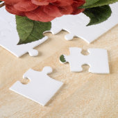 ヴィンテージ花カネリアと水仙レドゥート ジグソーパズル (側面)