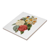 ヴィンテージ花カネリアと水仙レドゥート タイル (側面)