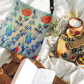 ヴィンテージ花カーネーションモノグラムのチューリップ クロスボディバッグ