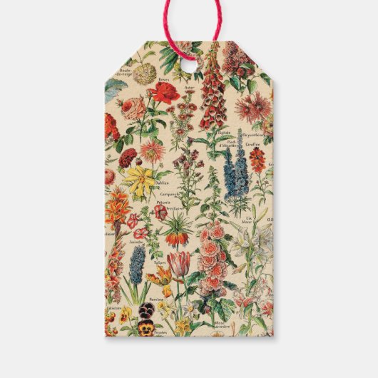 ヴィンテージ花ギフトラベル ギフトタグ (正面)