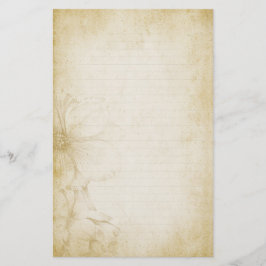 ヴィンテージ花ジャーナルノート紙 便箋