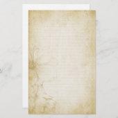 ヴィンテージ花ジャーナルノート紙 便箋 (正面/裏面)