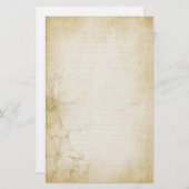 ヴィンテージ花ジャーナルノート紙 便箋 (正面/裏面)