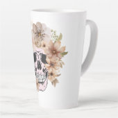 ヴィンテージ花スカル カフェラテマグ (右アングル)