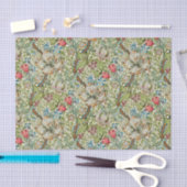 ヴィンテージ花ティッシュペーパー 薄葉紙 (クラフト)