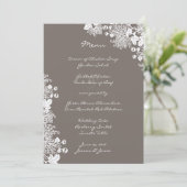 ヴィンテージ花ドリフトグレイ結婚のメニュー メニュー (スタンド正面)