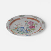 ヴィンテージ花パターン庭の中国趣味の中国 ペーパープレート (アングル)