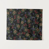 ヴィンテージ花パターン タペストリー (正面(横))