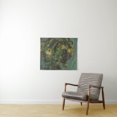 ヴィンテージ花ファンゴッホパンジーのバスケット タペストリー (インサイチュ(横))