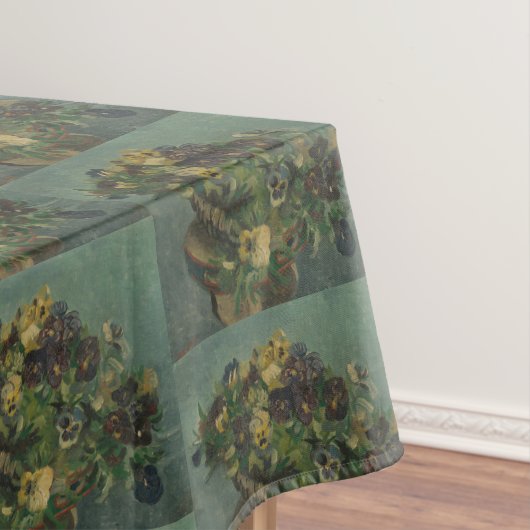ヴィンテージ花ファンゴッホパンジーのバスケット テーブルクロス (インサイチュ)