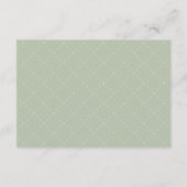 ヴィンテージ花フレーム結婚の詳細情報 エンクロージャーカード (裏面)