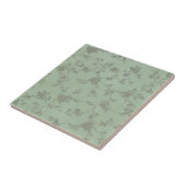 ヴィンテージ花フローラレトロパターンデザイン タイル (側面)