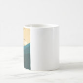 ヴィンテージ花フローラ植物自然植物芸術 コーヒーマグカップ (中央)